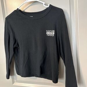 NWOT VANS Rose Gold and Black Crop Top